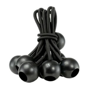 Black Ball Bungee Cord Assortment - 30-Pack with 4, 6 & 10 Inch Lengths for Camping, Tarps & Outdoor Gear