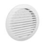 Plastic Louvre Round Air Vent Cover White with Fly Mesh Fly Screen Duct Cover Home & Garden Free Shipping 21