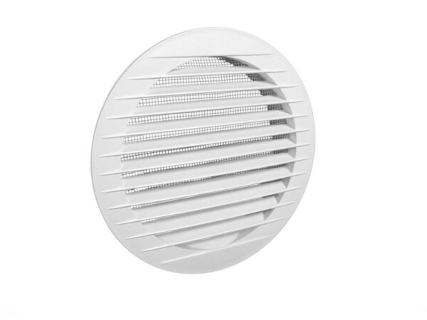 Plastic Louvre Round Air Vent Cover White with Fly Mesh Fly Screen Duct Cover Home & Garden Free Shipping 7