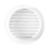 Plastic Louvre Round Air Vent Cover White with Fly Mesh Fly Screen Duct Cover Home & Garden Free Shipping 23
