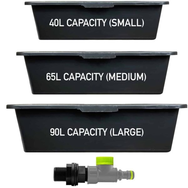 Mortar Mixing Tub Container LARGE Garden Construction Plastering W/ Drain Plug