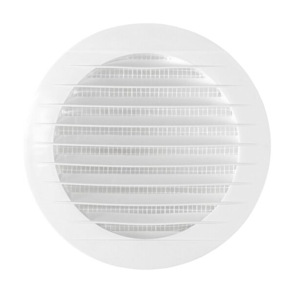 Plastic Louvre Round Air Vent Cover White with Fly Mesh Fly Screen Duct Cover Home & Garden Free Shipping 15