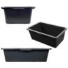 Mortar Mixing Tub Container LARGE Garden Construction Plastering W/ Drain Plug