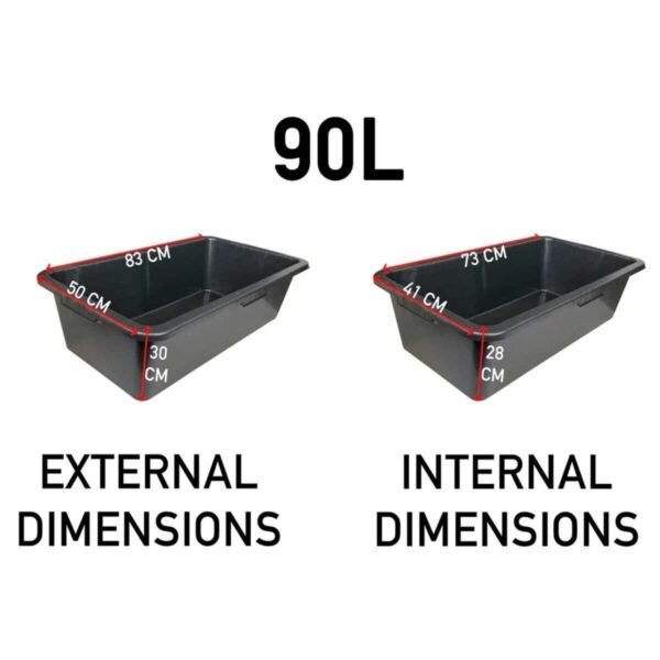90 Litre Strong Mortar Mixing Container Robust Plasterers Builders Dog Bathtub Home & Garden Free Shipping 13