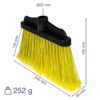 Patio Broom Head Brush Soft Bristle Outdoor Indoor Sweeping Garden Yard Kitchen Cleaning Supplies Free Shipping 39