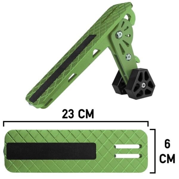 Large Car SUV Folding Door Step Pedal Latch Hook Safety, Easy Access Roof Green