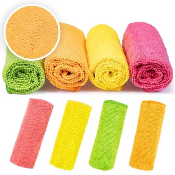 Microfibre Cloths Car Detailing Window Cleaning Drying Cloth Microfiber Towels Pack of 4