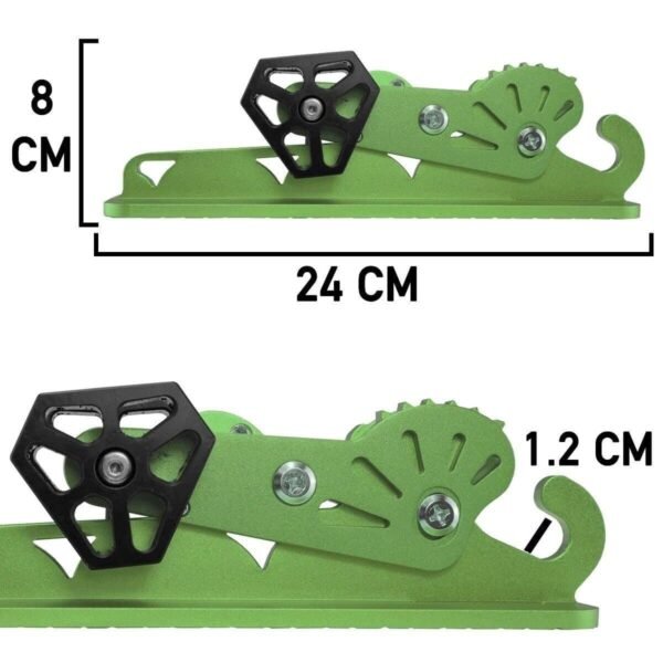 Large Car SUV Folding Door Step Pedal Latch Hook Safety, Easy Access Roof Green