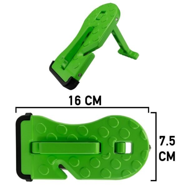 Folding Car Door Latch Hook Step Foot Pedal Ladder Car Roof Shatter Glass Green Car & Caravan Free Shipping 29