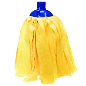 Mop Head Replacement Refill Yellow Microfibre Cleaning Heads Clean Floor UK Spin