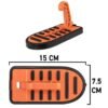 Vehicle Door Step Pedal for Roof Access – Folding Hook Footrest with Secure Grip – Orange Car & Caravan Free Shipping 39