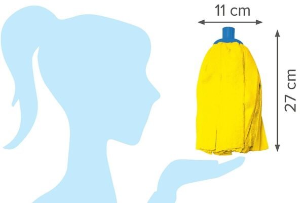 Mop Head Replacement Refill Yellow Microfibre Cleaning Heads Clean Floor UK Spin Cleaning Supplies Free Shipping 17