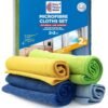 Window Cleaning Cloth Microfibre Glass Car Detailing Cloths Microfiber Pack of 4