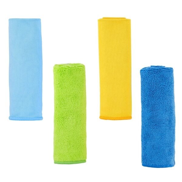 Window Cleaning Cloth Microfibre Glass Car Detailing Cloths Microfiber Pack of 4