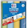 Window Cleaning Cloth Microfibre Glass Car Detailing Cloths Microfiber Pack of 4