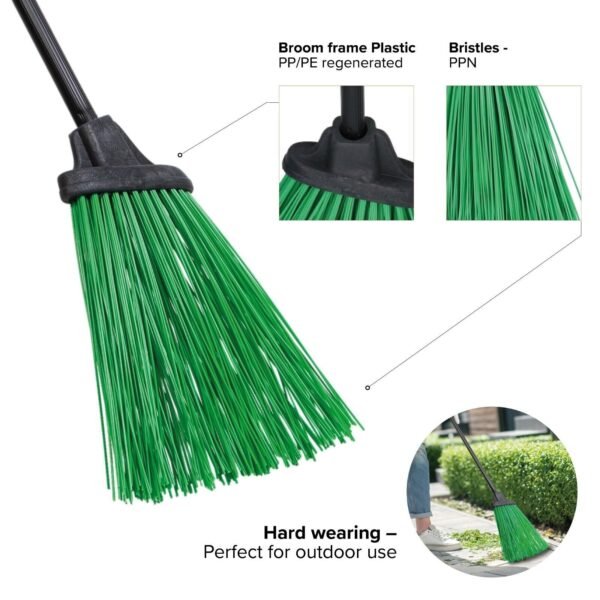 Broom Head Outdoor Yard Sweeping Brush Long Stiff Bristle for Garden Patio Deck Cleaning Supplies Free Shipping 13