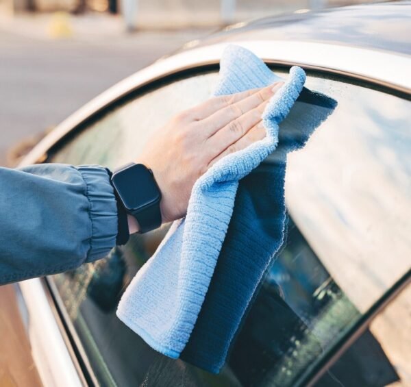 Window Cleaning Cloth Microfibre Glass Car Detailing Cloths Microfiber Pack of 4