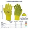2 Pairs Hi-Vis Work Gloves – PVC Grip Safety Gloves for Warehouse & Construction