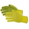 2 Pairs Hi-Vis Work Gloves – PVC Grip Safety Gloves for Warehouse & Construction