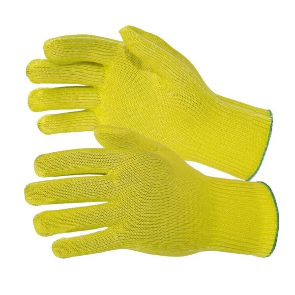 2 Pairs Hi-Vis Work Gloves – PVC Grip Safety Gloves for Warehouse & Construction