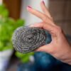 Spontex Stainless Steel Scourer Wire Wool Cleaning Pads Remove Tough Dirt Burnt Cleaning Supplies Free Shipping 45
