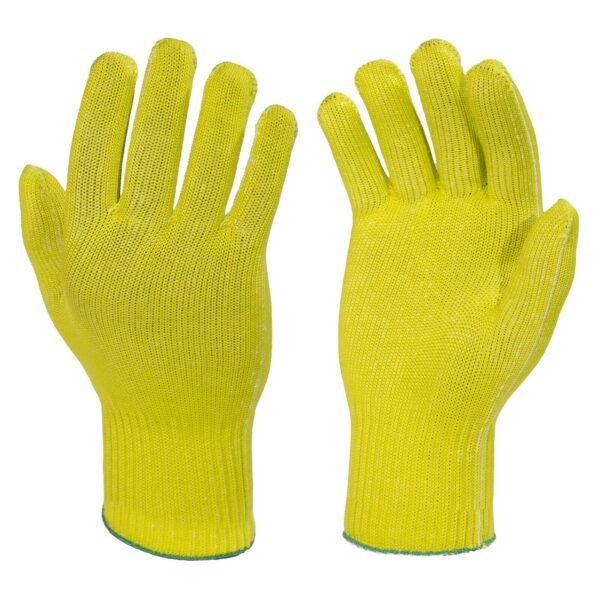 2 Pairs Hi-Vis Work Gloves – PVC Grip Safety Gloves for Warehouse & Construction
