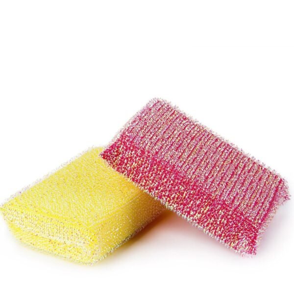 Sponge Scourers Non Scratch Dish Washing Kitchen Scourer Scouring Pads Pack of 2
