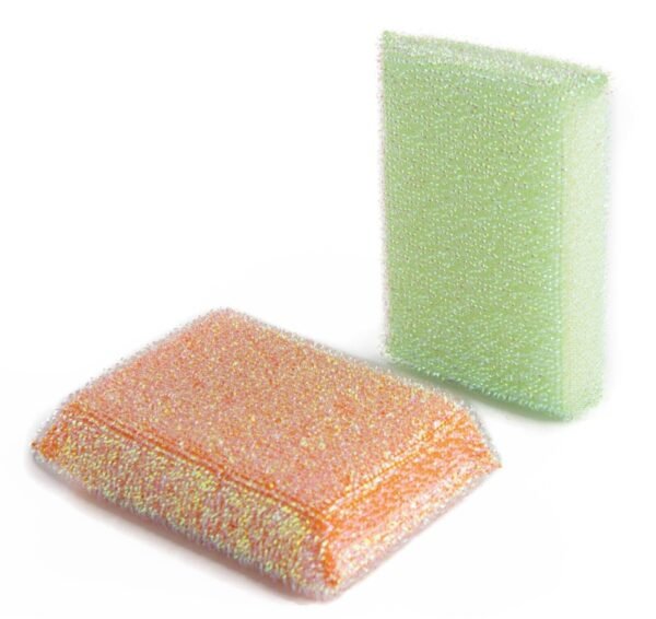 Sponge Scourers Non Scratch Dish Washing Kitchen Scourer Scouring Pads Pack of 2