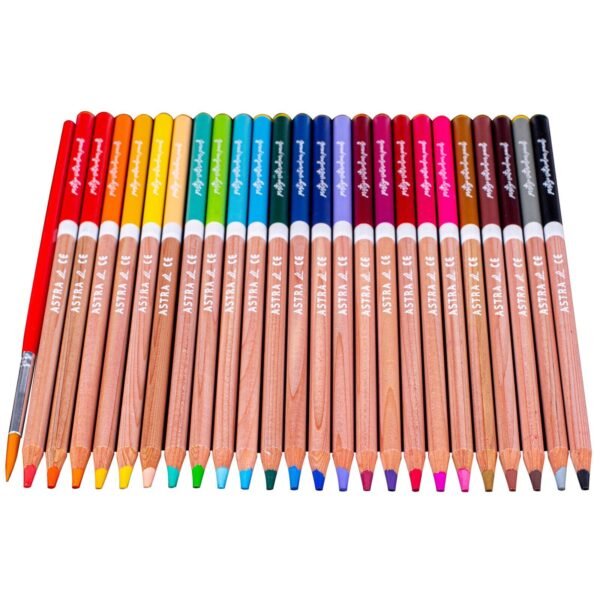 Watercolour Pencils Set – 12 or 24 Colouring Pencils in Metal Tin Box with Paintbrush Arts & Crafts Supplies Free Shipping 13