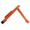 Folding Car Door Latch Hook Step Foot Pedal Ladder Car Roof Shatter Glass Orange