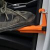 Folding Car Door Latch Hook Step Foot Pedal Ladder Car Roof Shatter Glass Orange