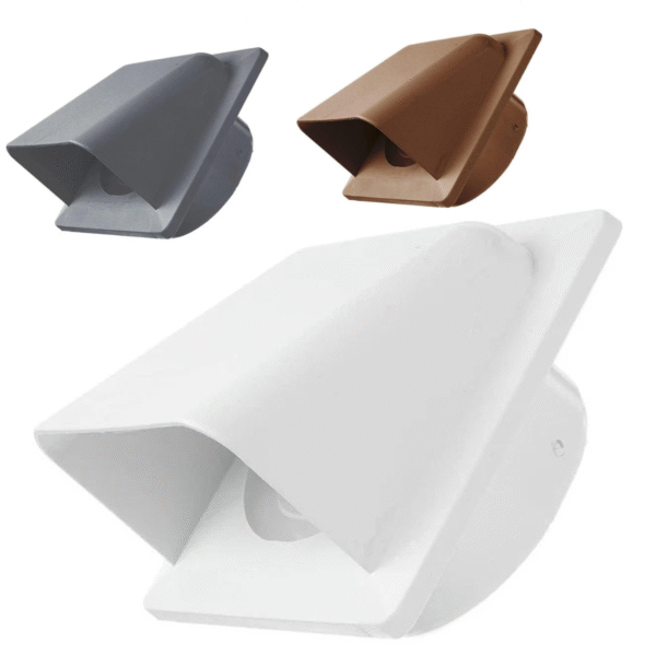 100mm Graphite External Hooded Wall Air Vent Duct Cover Gravity Flap Cowl Grille Home & Garden Free Shipping 7