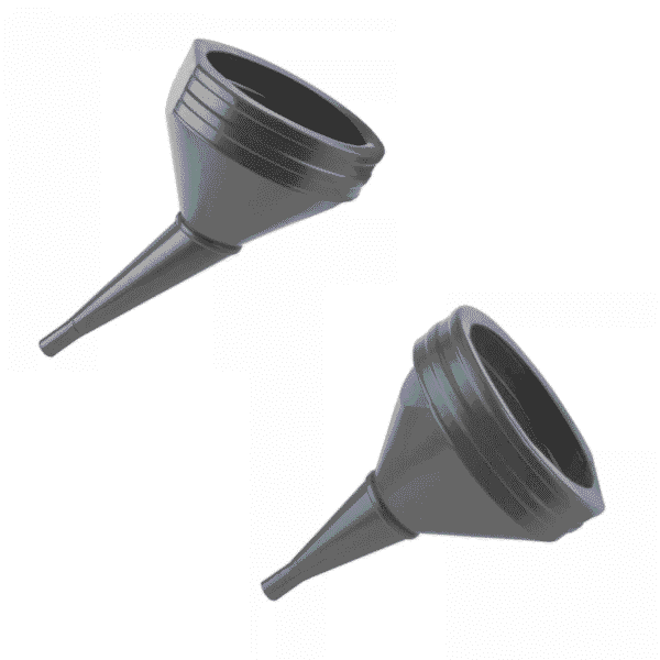 Heavy Duty Large Fuel Funnel Straight/Angled Plastic Garage Petrol Oil Diesel