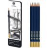 Art Sketching Pencil Set Professional Artist Drawing Graphite 6 Pencils in Tin Case Arts & Crafts Supplies Free Shipping 33