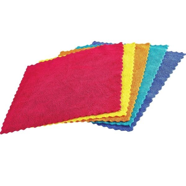 Spontex Microfibre Cloths Car Detailing Window Cleaning Kitchen Microfiber Towel Pack of 5