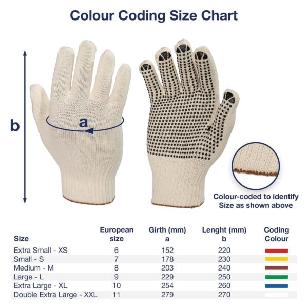 2 Pairs Cotton Work Gloves-Breathable Safety Gloves for Gardening Assembly DIY Home & Garden Free Shipping 11