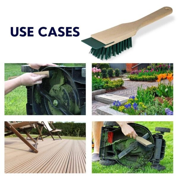 Heavy Duty Garden Brush with Scraper – Cleans Lawn Mowers, Wellies Boots & Tools DIY & Tools Free Shipping 23