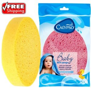 Calypso Baby Bath Sponge Shower Bath Toys Newborn Baby Essentials Pack of 1 and 6