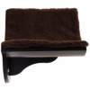 Wood Cat Shelf Shelter: Kitten Bed, Curved Climber & Berber Fleece - Wall-Mount