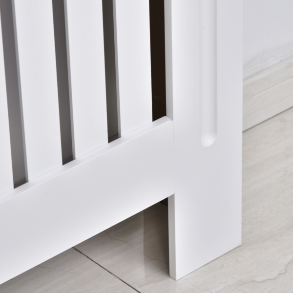 Homcom painted slatted mdf radiator cover 152x19x81cm with shelf – home diy accessory uk lifestyle & decor free shipping 17