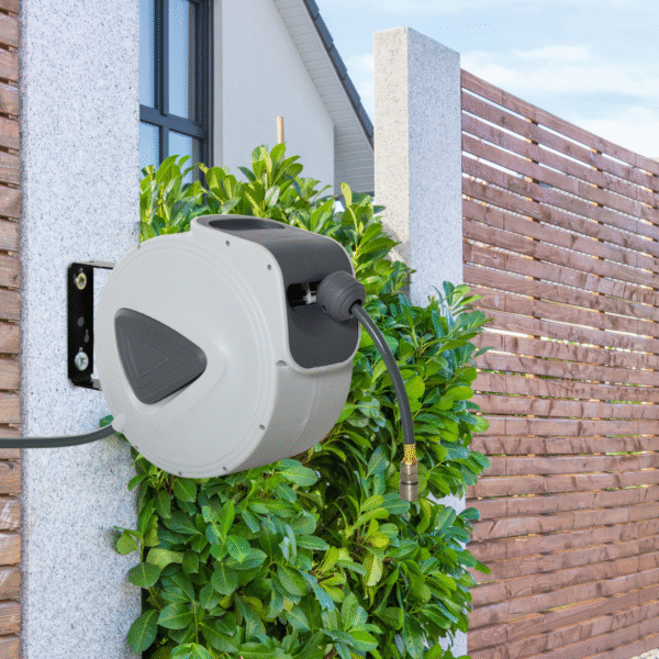 Durhand Retractable Air Hose Reel – 15m, Auto Self-Winding, Wall-Mount 1/4 in Home & Garden Free Shipping 17