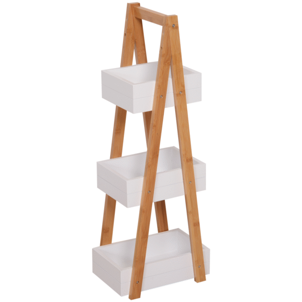 A-Shape Bamboo 3-Tier Bathroom Rack | Natural Wood, Durable & Easy-Clean Home & Garden Free Shipping 17