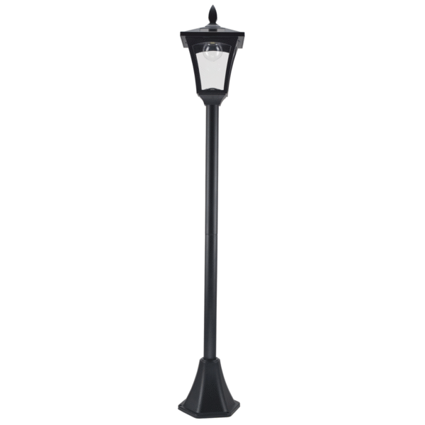 Solar Powered LED Lamp Post IP44 – Garden Path Light, Black Garden Free Shipping 17