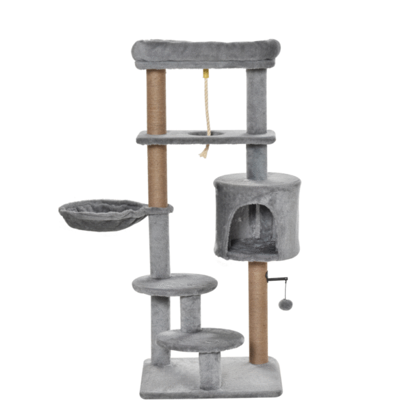 Multi-Level Cat Tree Tower with Scratching Post, Hammock, Teasing Rope & Ball Horse & Petcare Free Shipping 19
