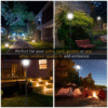 Solar Powered LED Lamp Post IP44 – Garden Path Light, Black Garden Free Shipping 35
