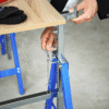 Two Steel Adjustable Saw Horses, Telescopic Folding Builder’s Trestles DIY & Tools Free Shipping 35