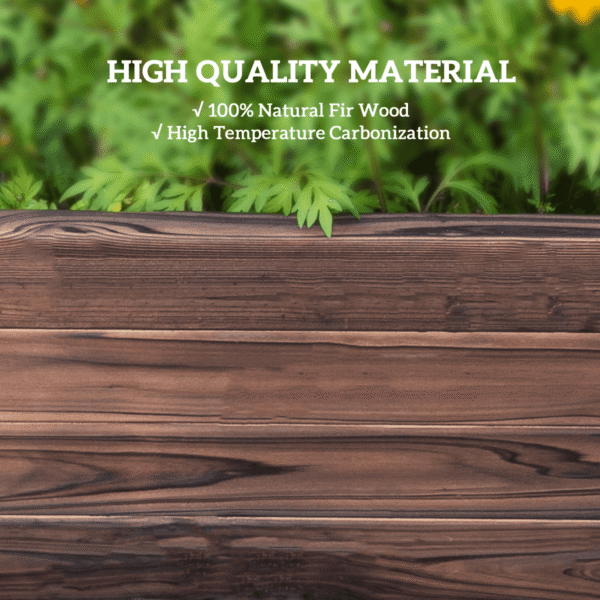 Wooden Raised Garden Bed Planter 80x80x22.5 cm Outdoor Grow Container Garden Free Shipping 19