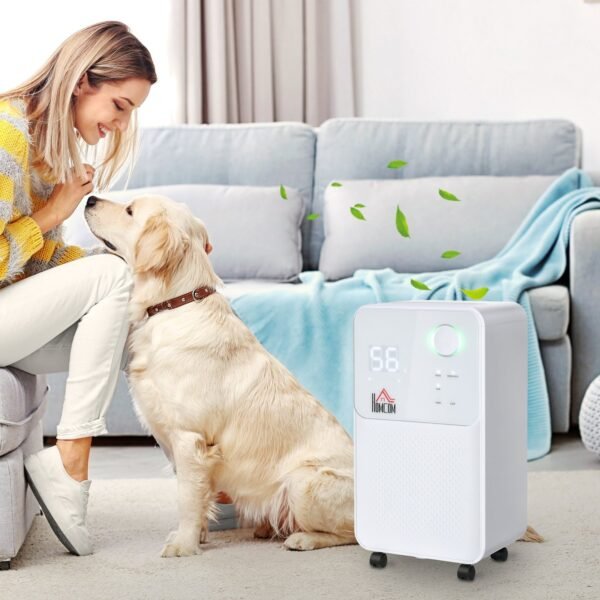 Compact 12L/Day Quiet Dehumidifier for Home & Laundry Home & Garden Free Shipping 7