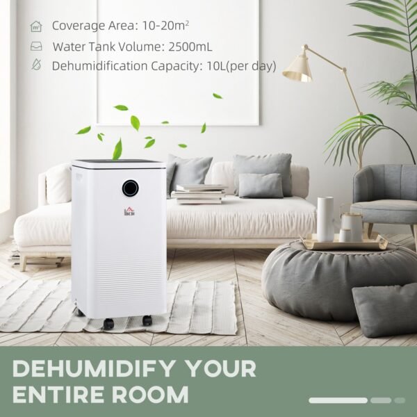 Portable 10L/Day Quiet Dehumidifier for Home & Laundry Home & Garden Free Shipping 13