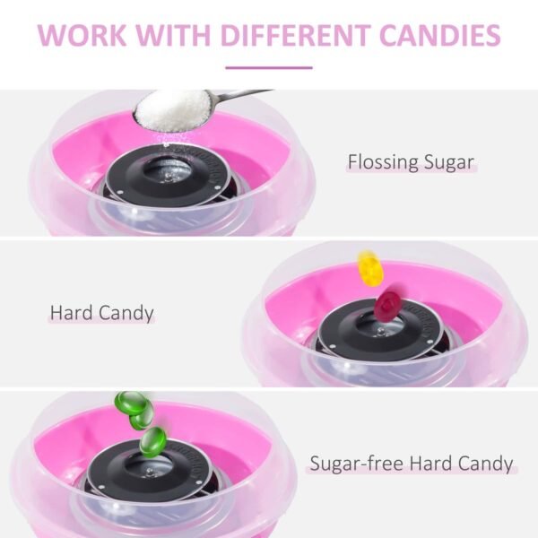 450W Pink Candy Floss Machine